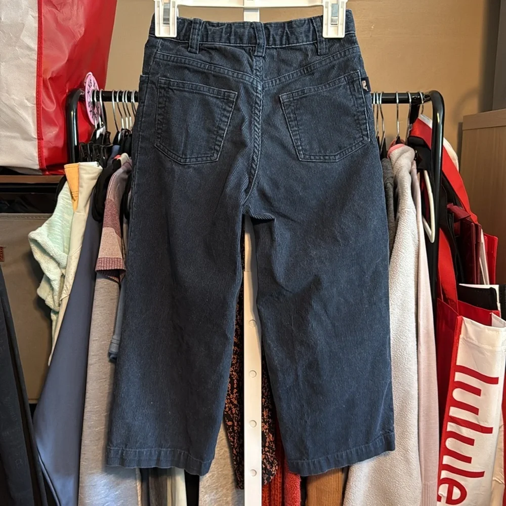 Vineyard Vines Corduroy Boot Cut Wide Leg Pants Boys Sz 5 Navy Blue